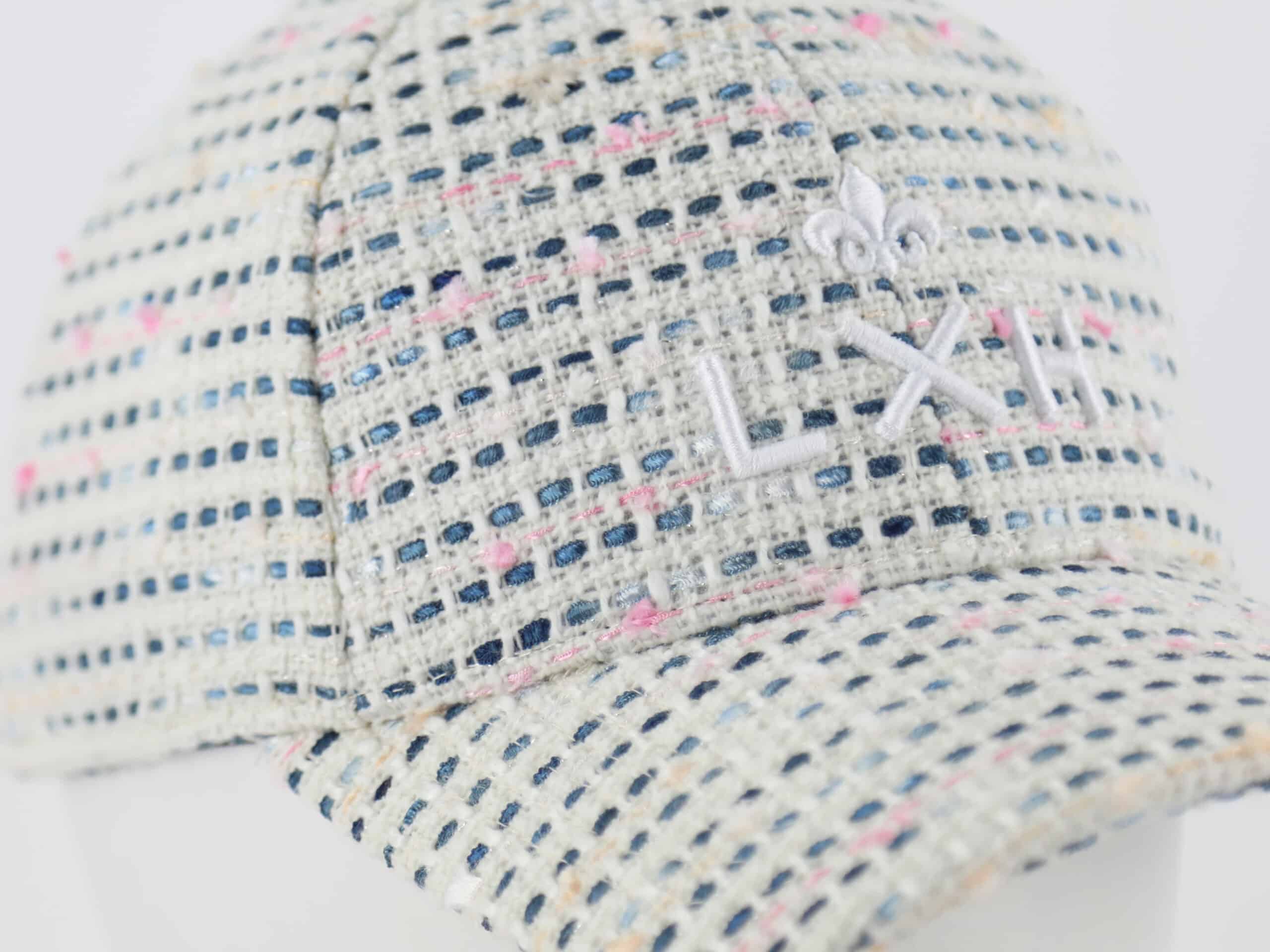Casquette Tweed Blanc/Bleu Marine LXH Milan Tweed 8
