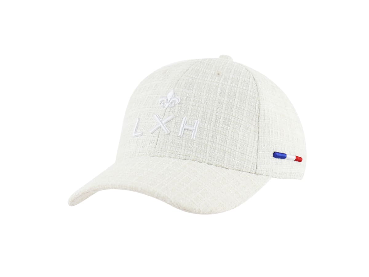 Casquette Tweed Blanc Crème LXH Milan Tweed 1