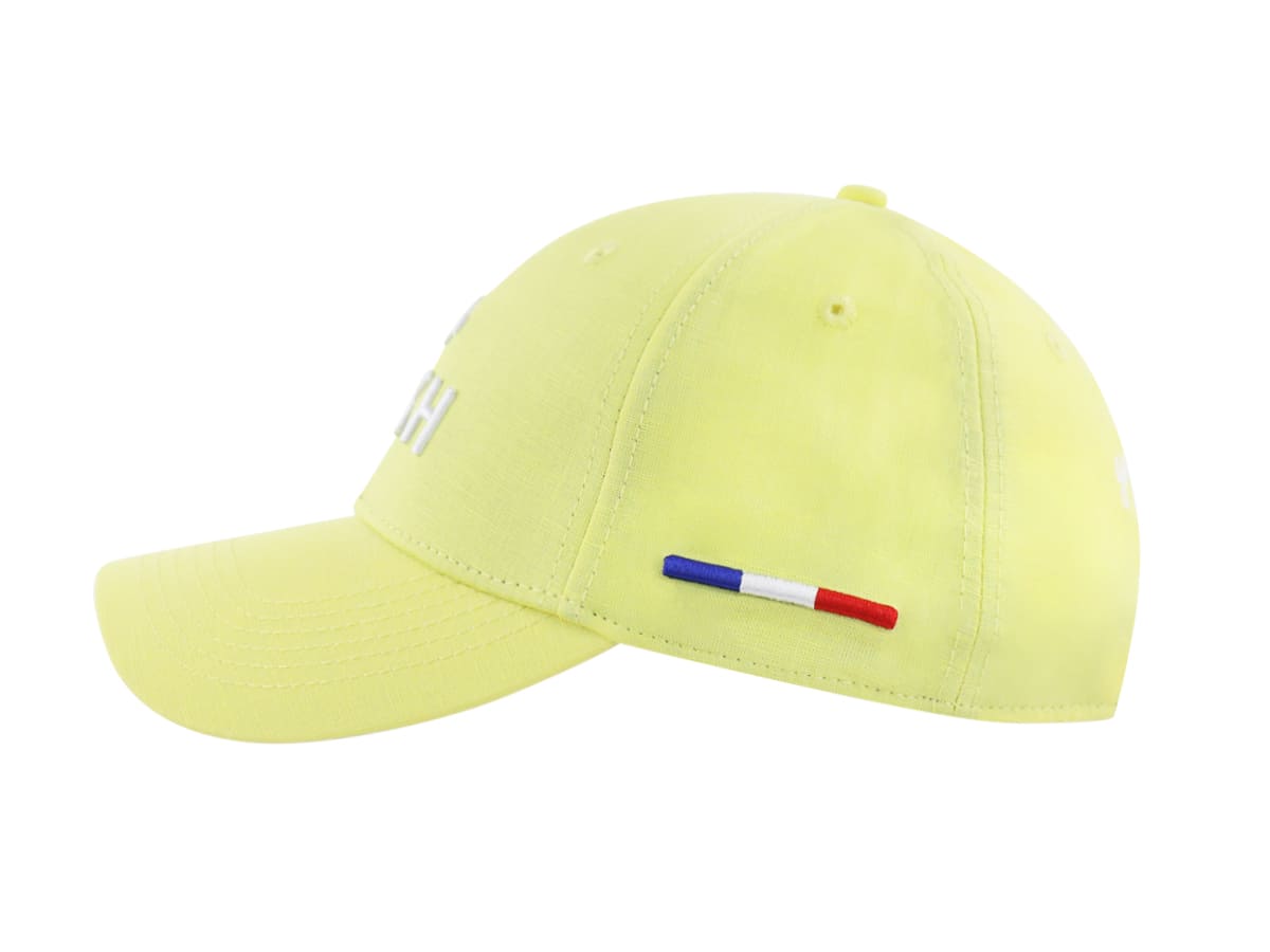 Casquette Lin Jaune Citron LXH Santorin Lin 2