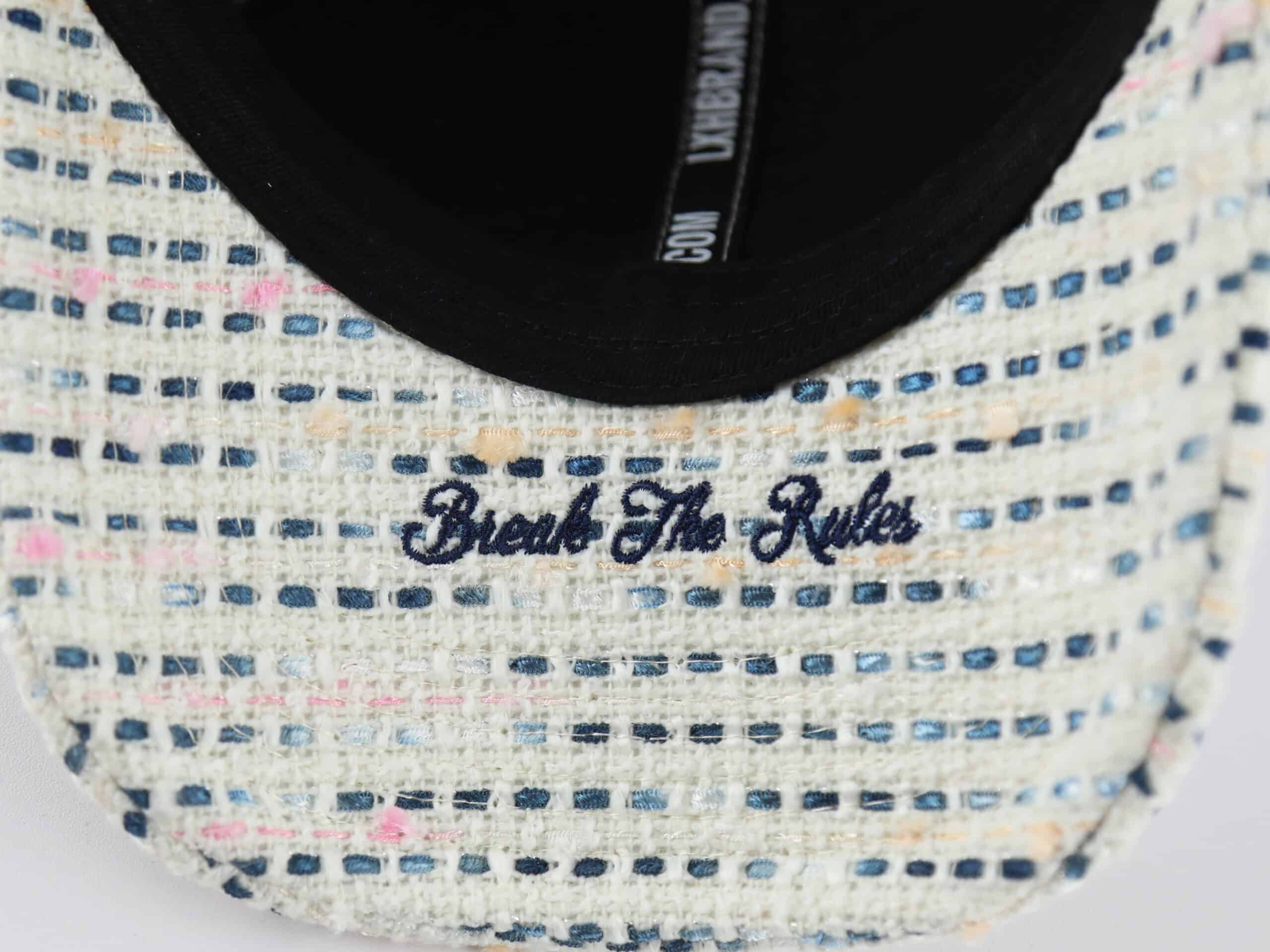 Casquette Tweed Blanc/Bleu Marine LXH Milan Tweed 13