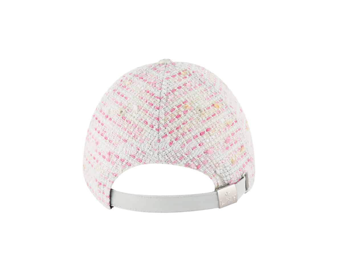 Casquette Tweed Blanc/Rose LXH Milan Tweed 4