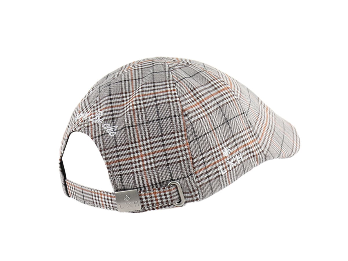 Béret Tissu Écossais Marron LXH Aberdeen Coton 5