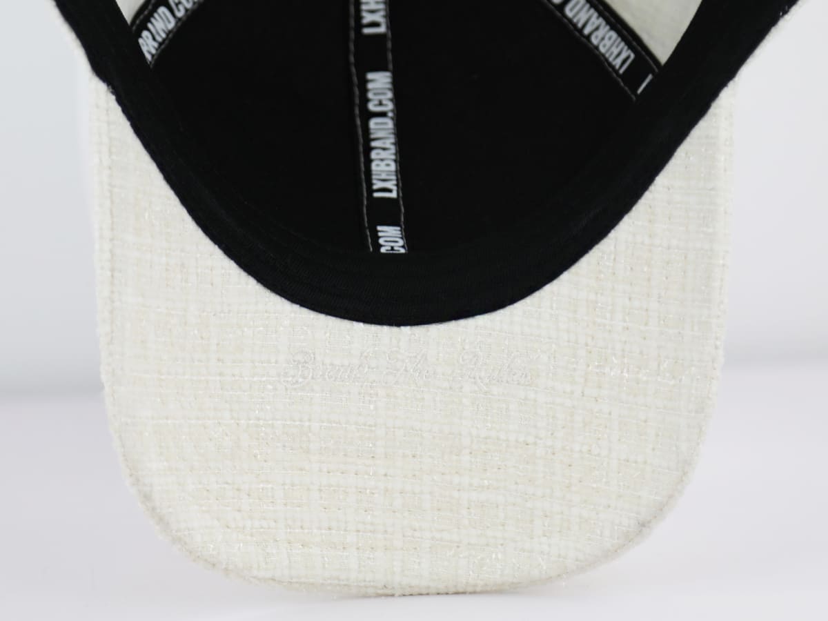Casquette Tweed Blanc Crème LXH Milan Tweed 13