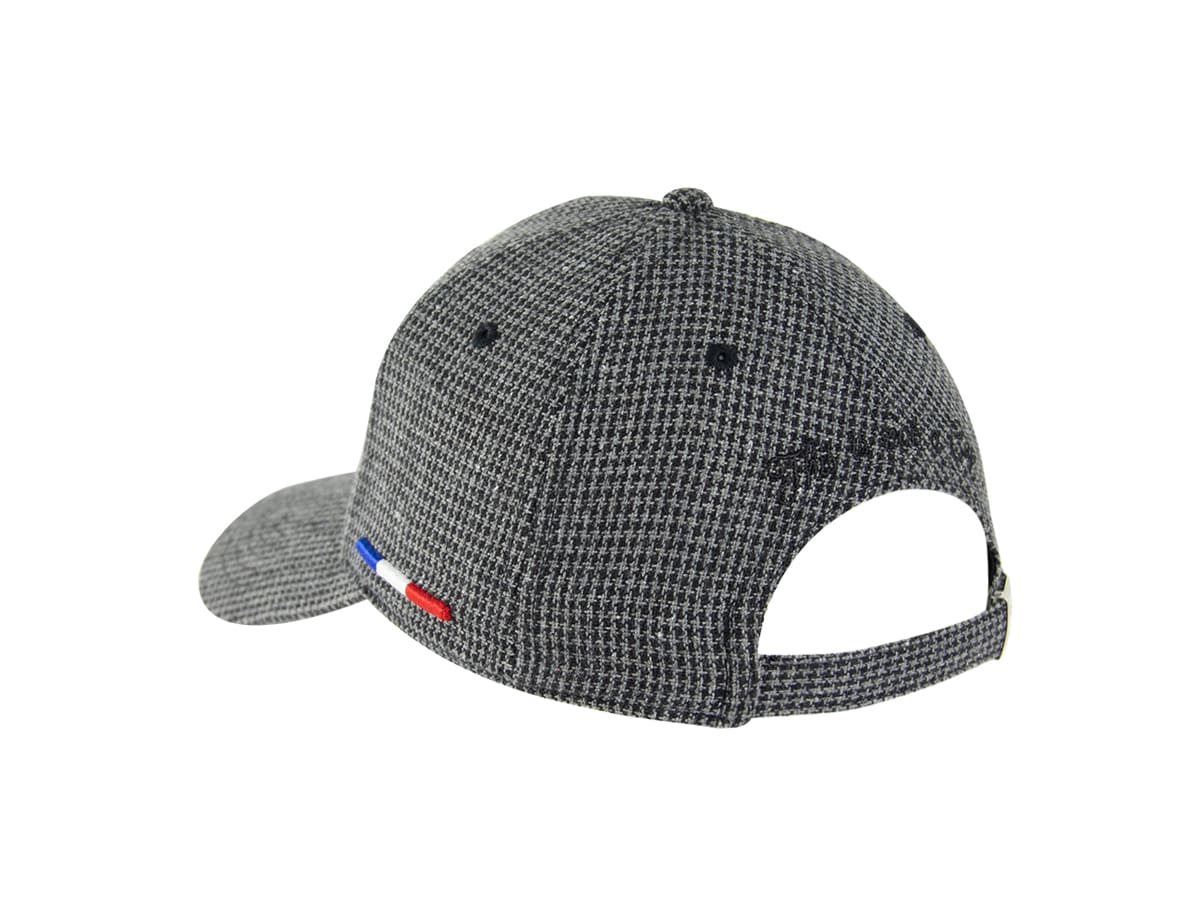 Casquette Pied-de-Poule Noir / Blanc LXH Glasgow Laine 43