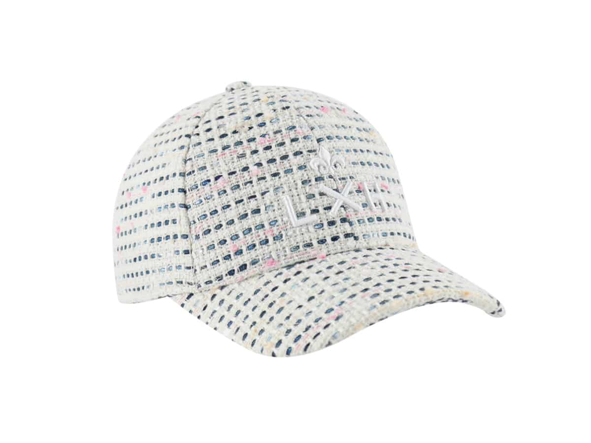 Casquette Tweed Blanc/Bleu Marine LXH Milan Tweed 7