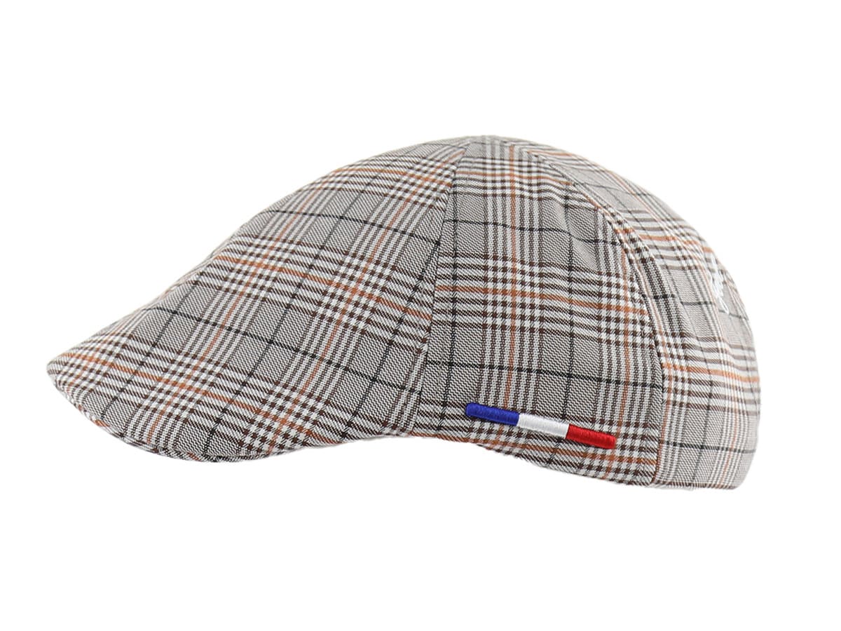 Béret Tissu Écossais Marron LXH Aberdeen Coton 2