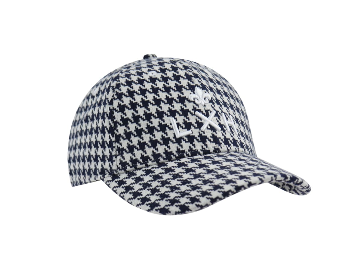 Casquette Pied-de-Coq Bleu Marine LXH Copenhague Coton 7