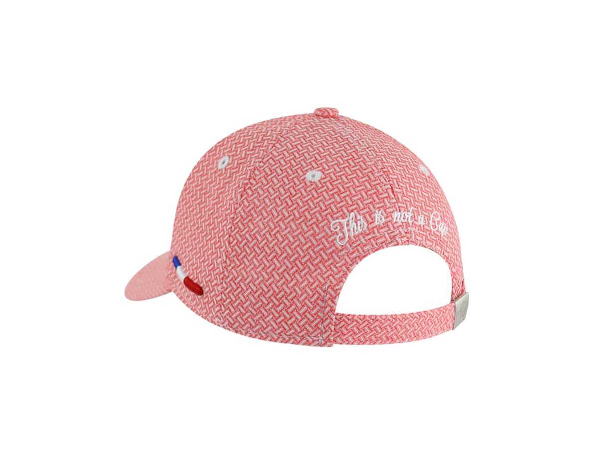Casquette Motif Tissé Rouge LXH Athènes 3