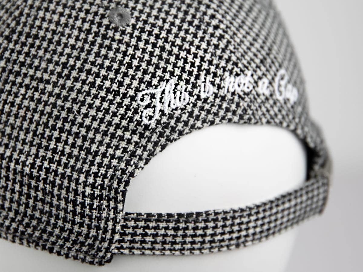Casquette Pied-de-Poule Noir / Blanc LXH Glasgow Laine 9