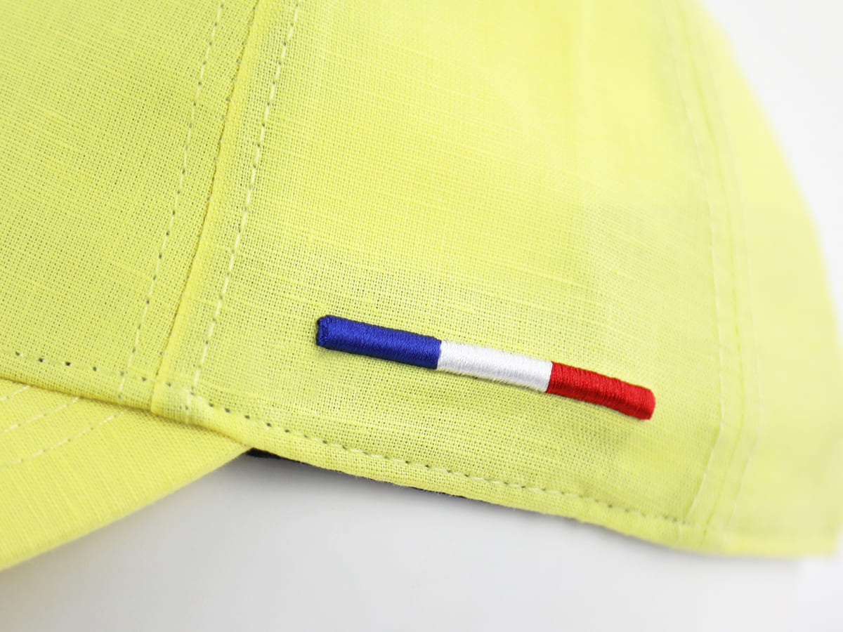 Casquette Lin Jaune Citron LXH Santorin Lin 8
