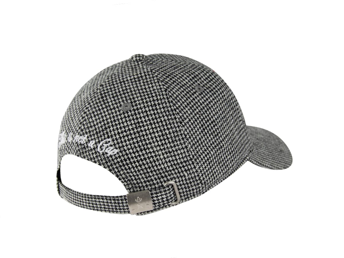Casquette Pied-de-Poule Noir / Blanc LXH Glasgow Laine 32