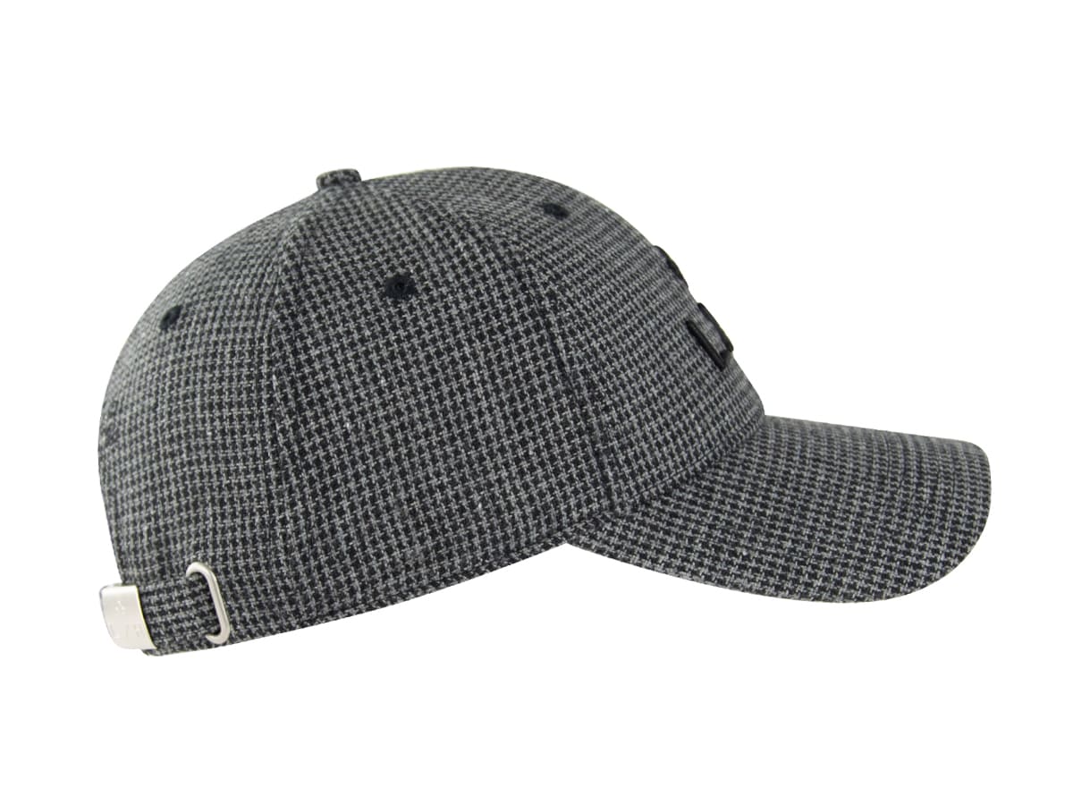 Casquette Pied-de-Poule Noir / Blanc LXH Glasgow Laine 20