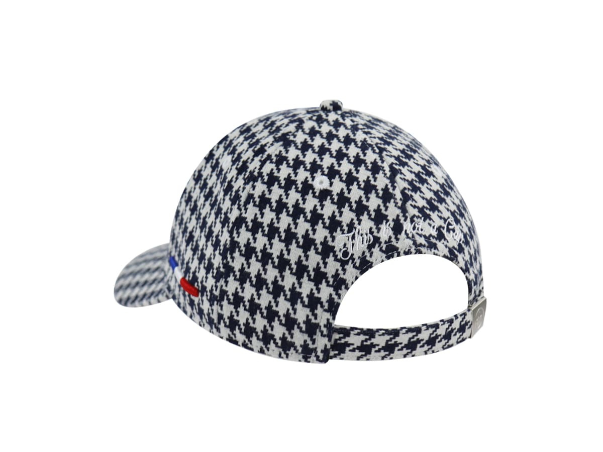 Casquette Pied-de-Coq Bleu Marine LXH Copenhague Coton 3