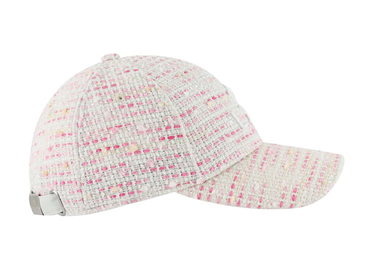 Casquette Tweed Blanc/Rose LXH Milan Tweed 6