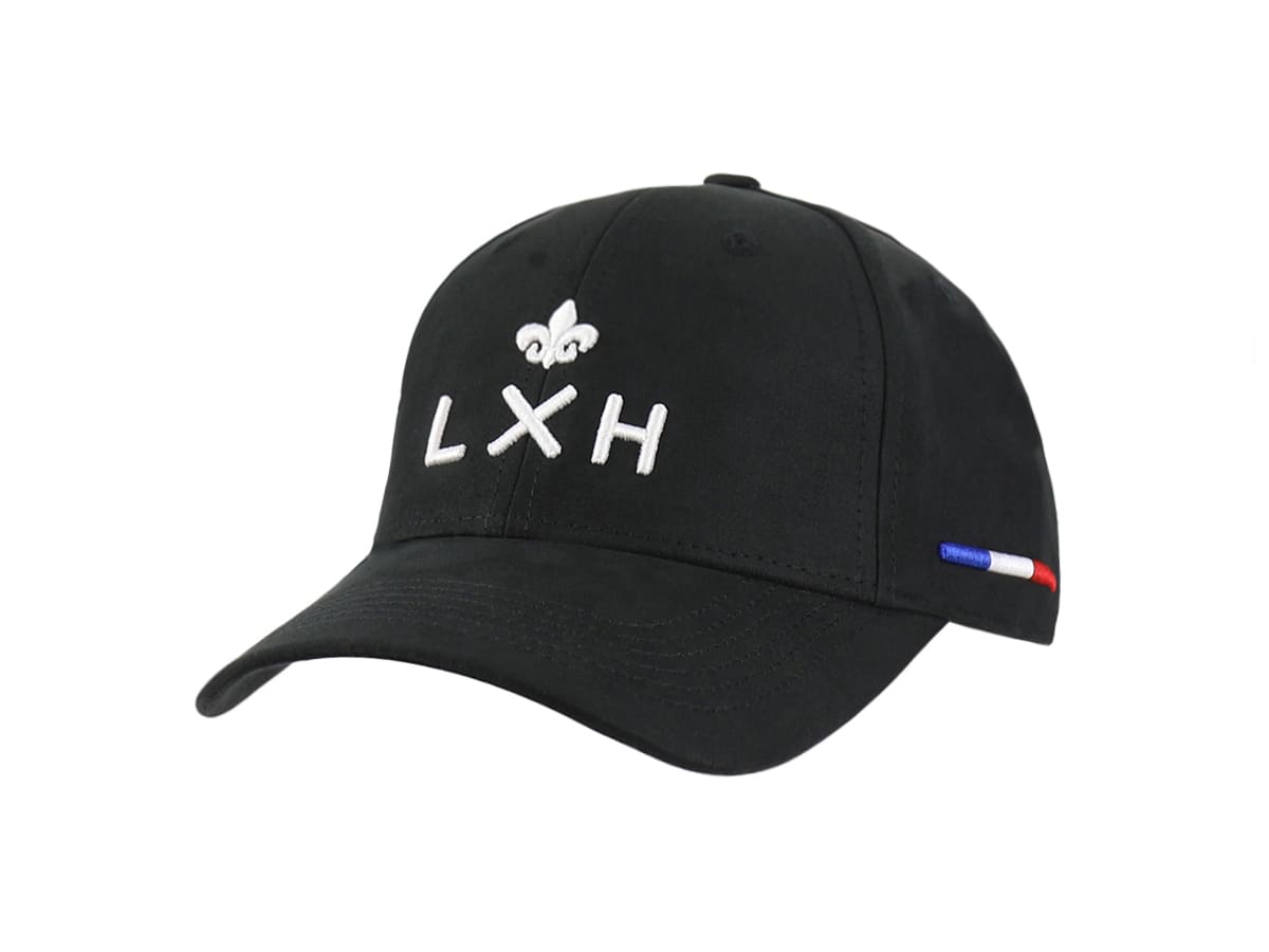 Casquette Suédine NoirNoir LXH Genève Suédine 1