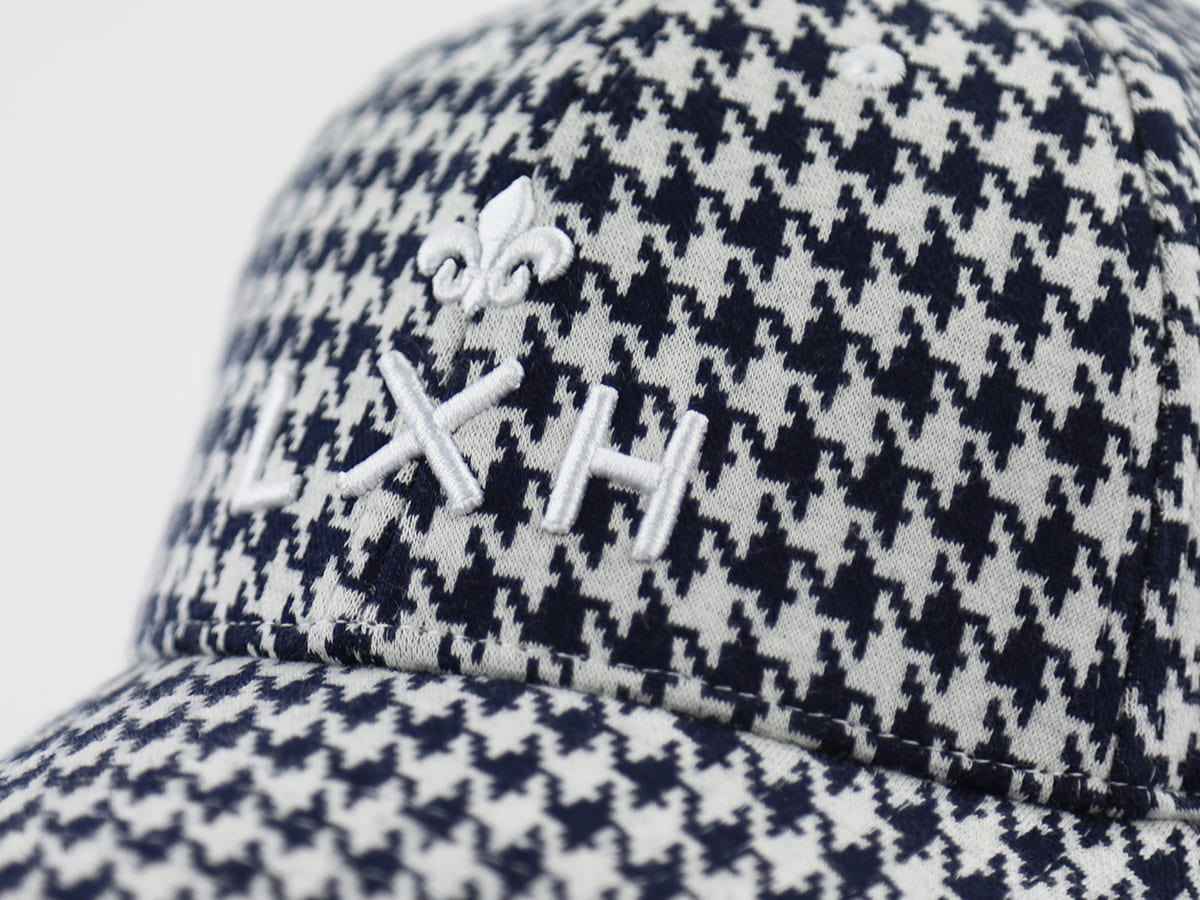 Casquette Pied-de-Coq Bleu Marine LXH Copenhague Coton 8