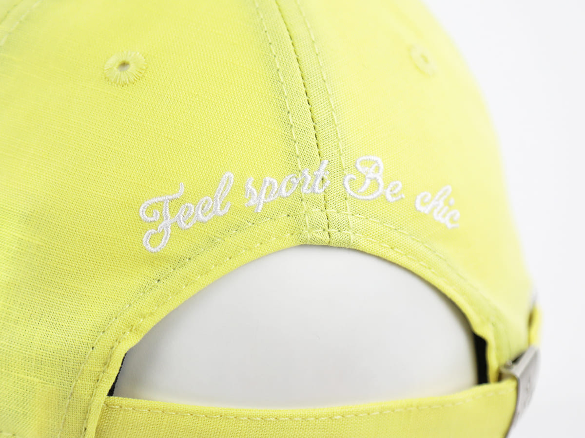 Casquette Lin Jaune Citron LXH Santorin Lin 9