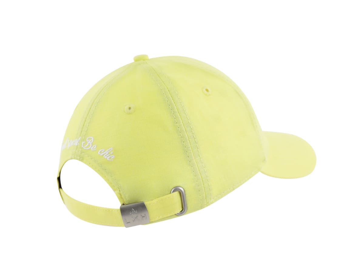 Casquette Lin Jaune Citron LXH Santorin Lin 5