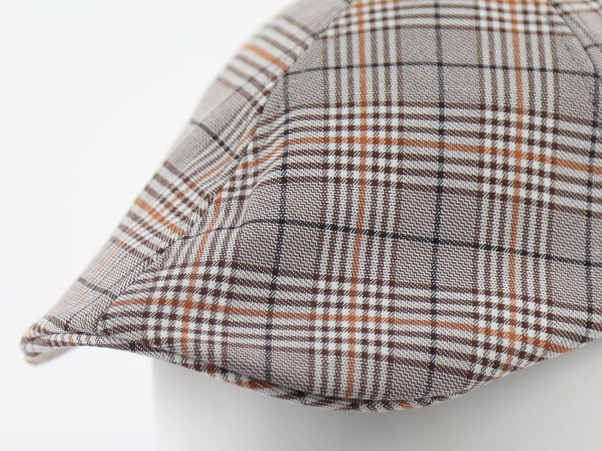 Béret Tissu Écossais Marron LXH Aberdeen Coton 11