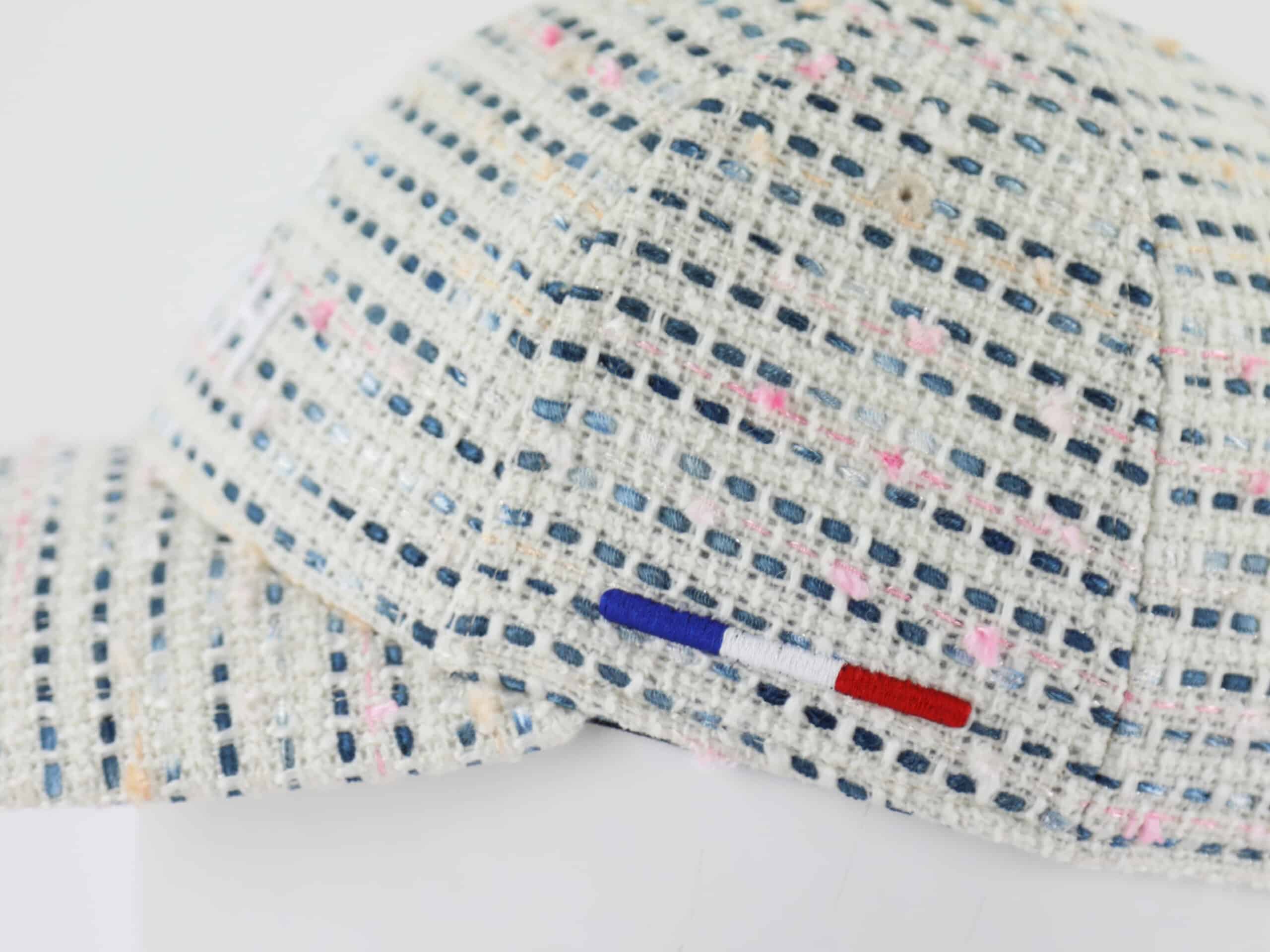 Casquette Tweed Blanc/Bleu Marine LXH Milan Tweed 9