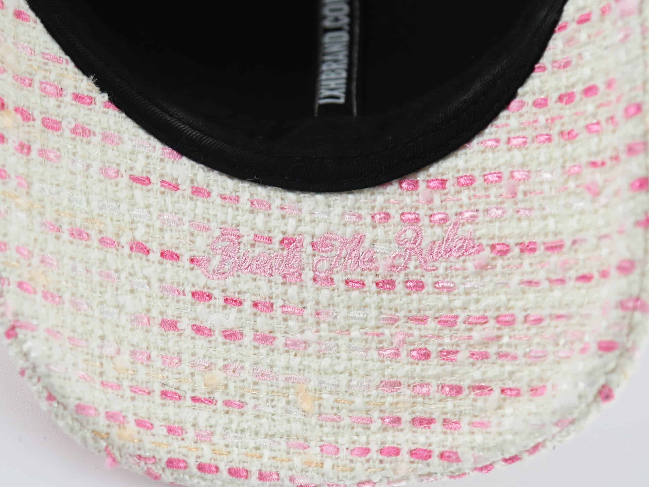 Casquette Tweed Blanc/Rose LXH Milan Tweed 13