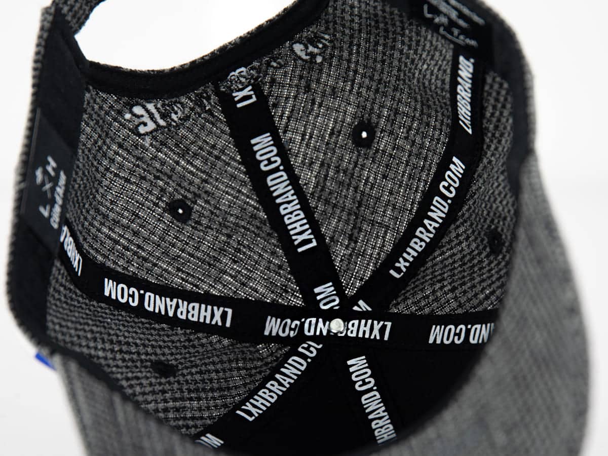 Casquette Pied-de-Poule Noir / Blanc LXH Glasgow Laine 52