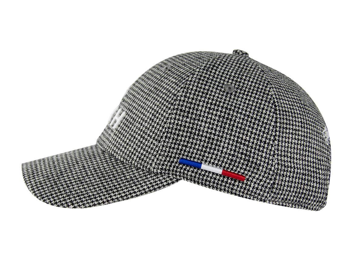 Casquette Pied-de-Poule Noir / Blanc LXH Glasgow Laine 2