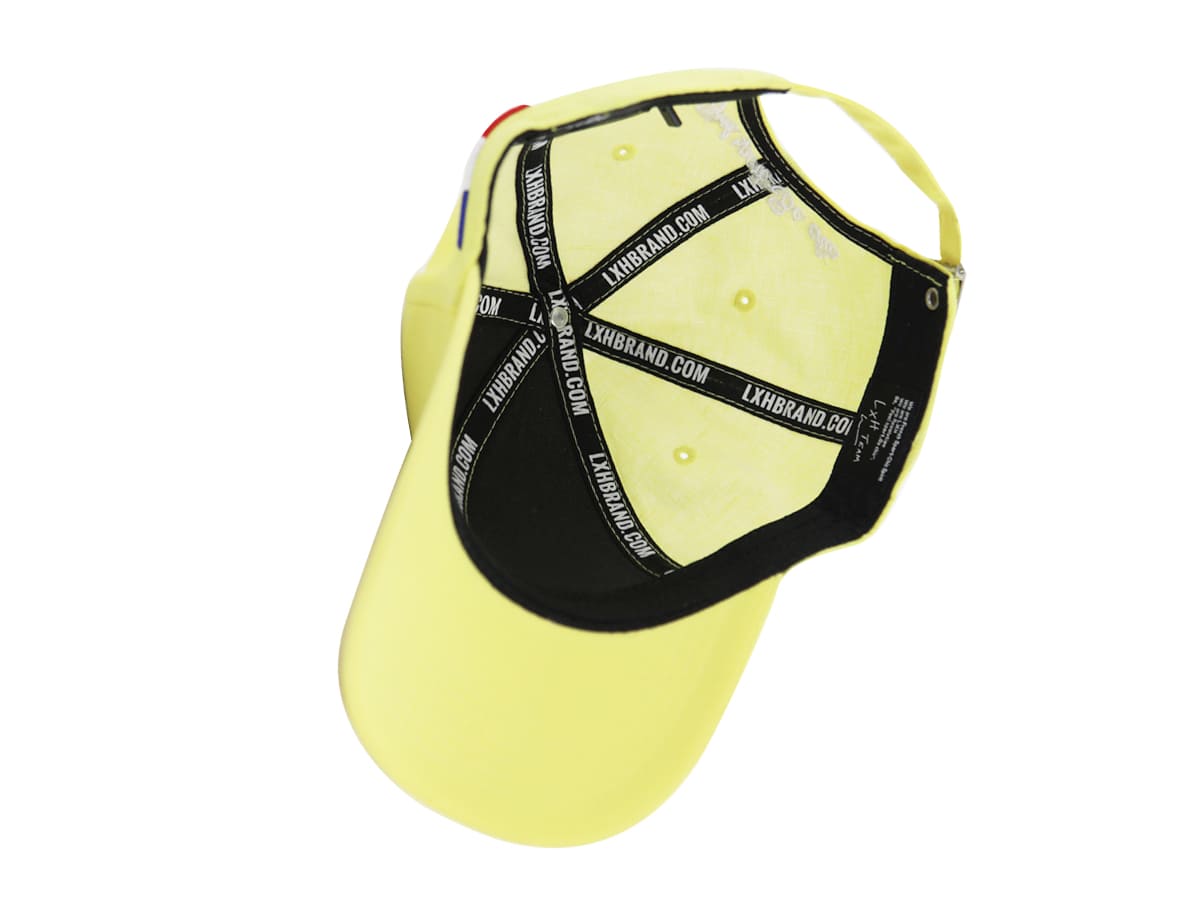 Casquette Lin Jaune Citron LXH Santorin Lin 11