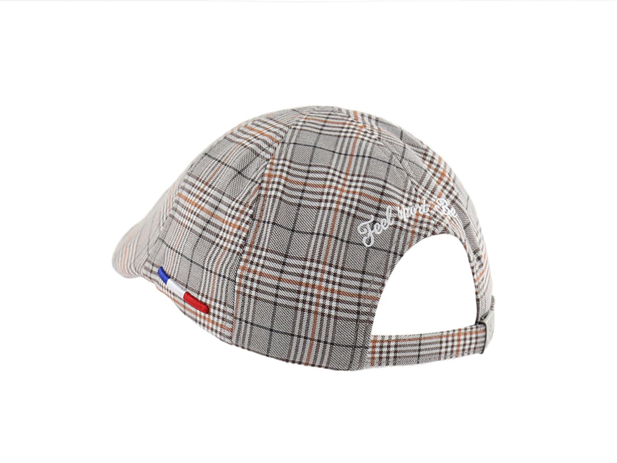 Béret Tissu Écossais Marron LXH Aberdeen Coton 3