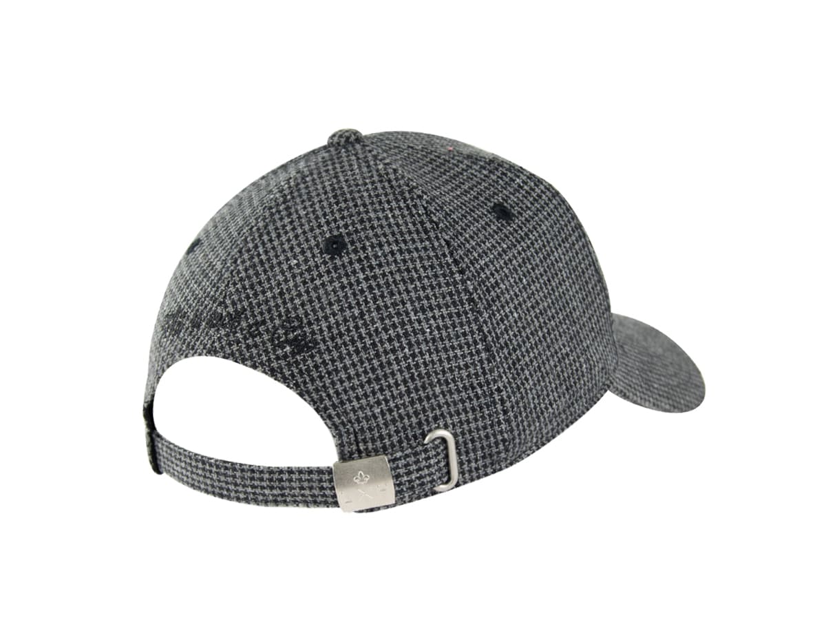 Casquette Pied-de-Poule Noir / Blanc LXH Glasgow Laine 19