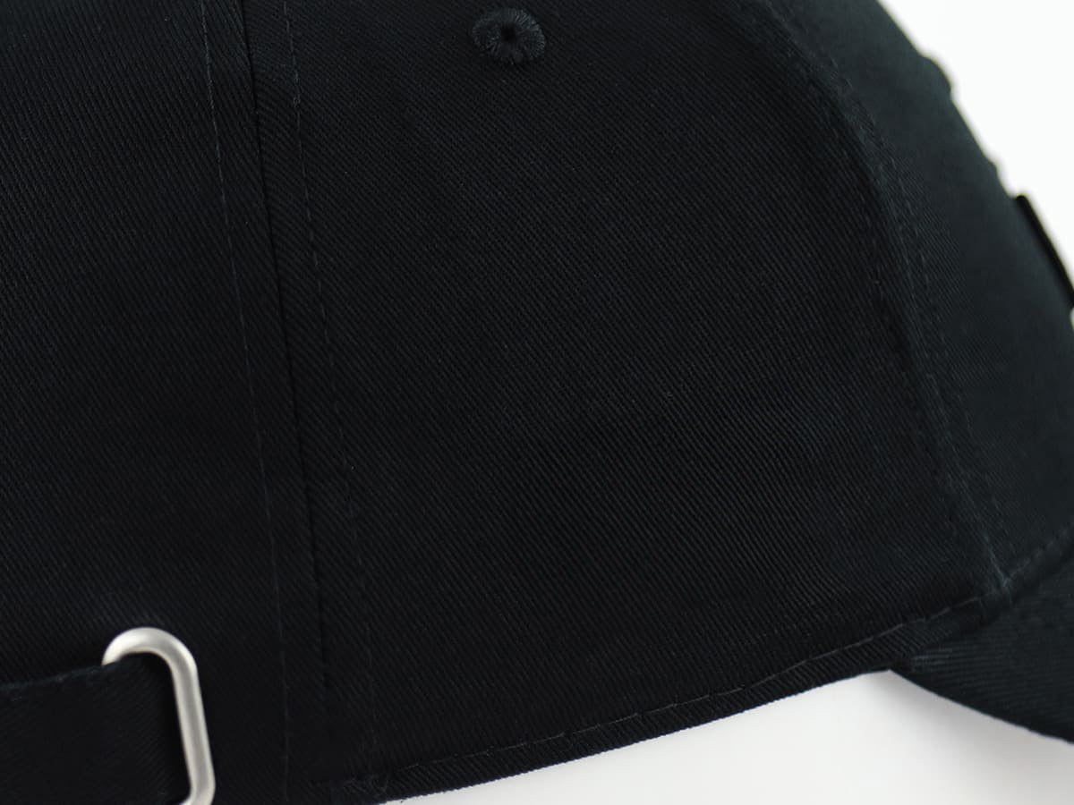 Casquette « Héritage » Coton Sans Ligne Ton sur Ton Noir