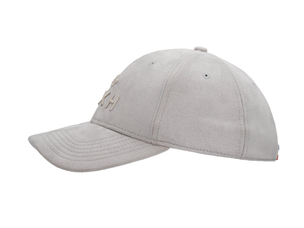 Heritage Tone-on-Tone Faux Suede Cap Grey