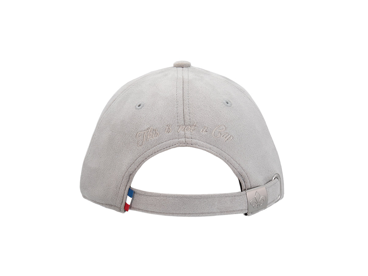 Heritage Tone-on-Tone Faux Suede Cap Grey