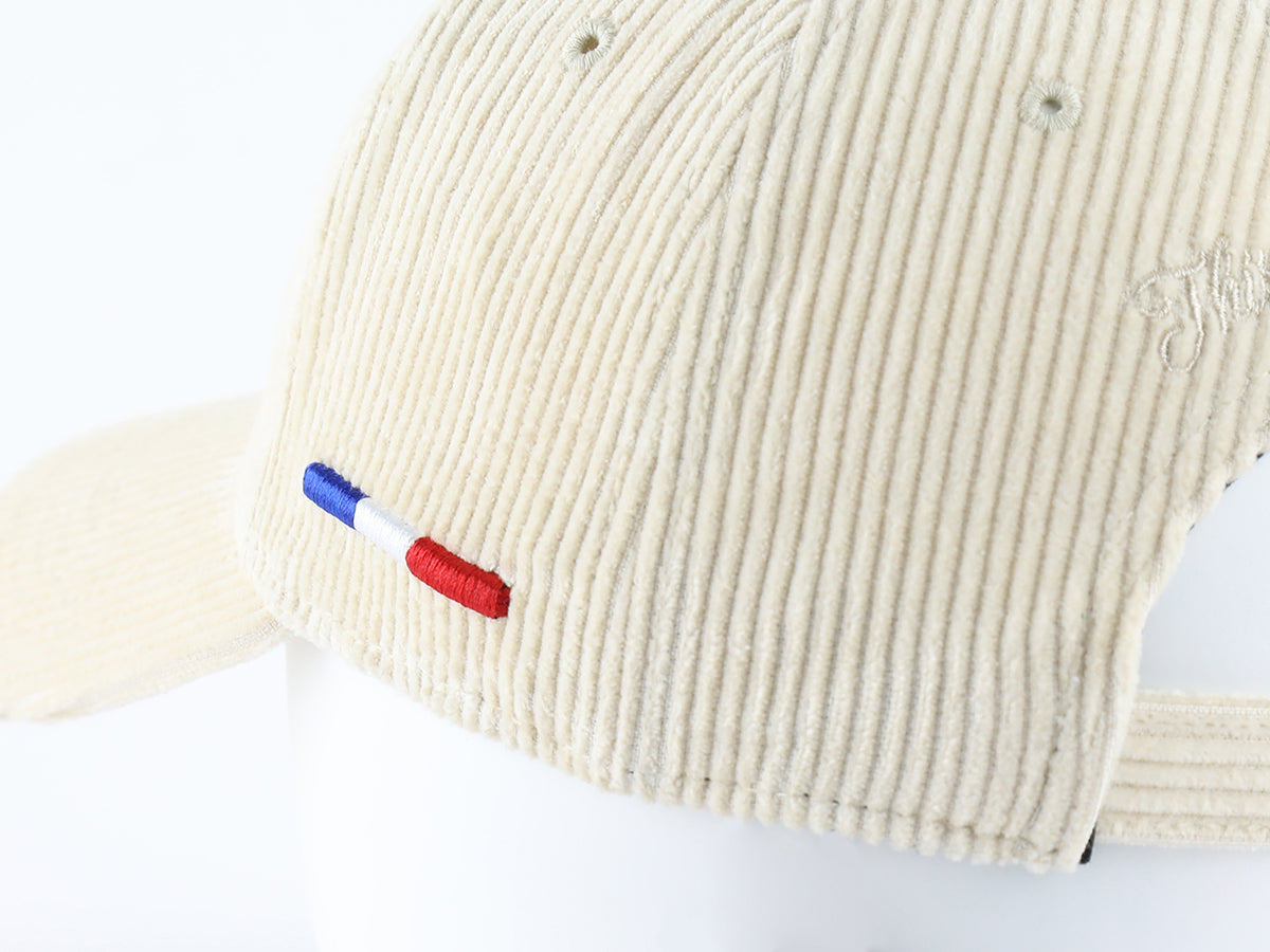 Ivory Tone-on-Tone Corduroy “Heritage” Cap