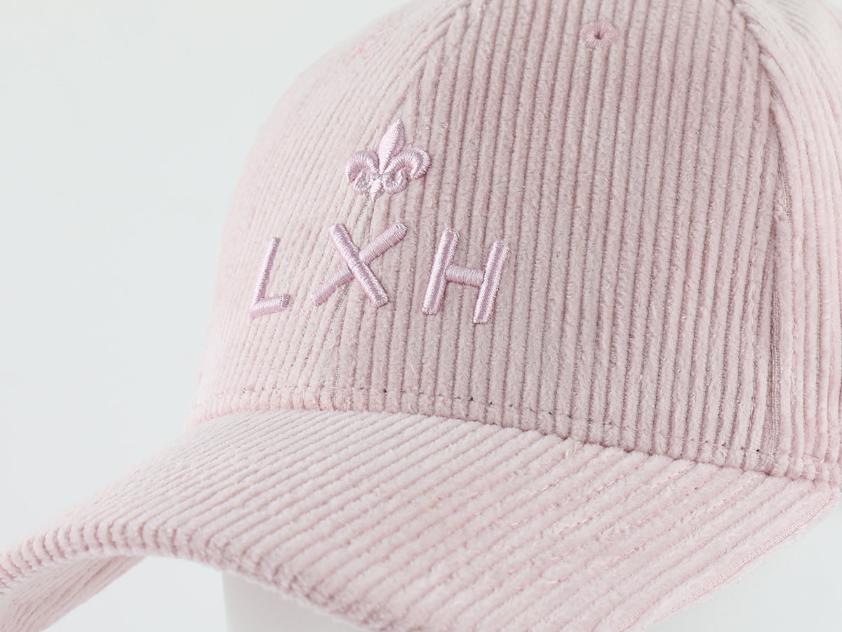 Pastel Pink Tone-on-Tone Corduroy “Heritage” Cap