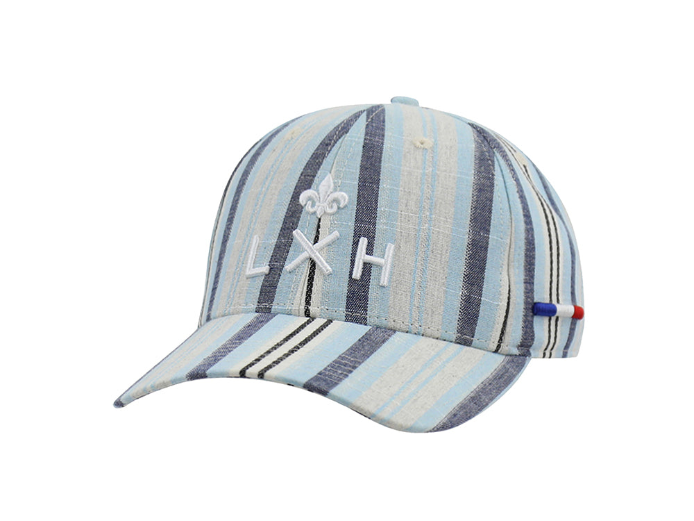 “Heritage” Cap Blue Striped Patterns