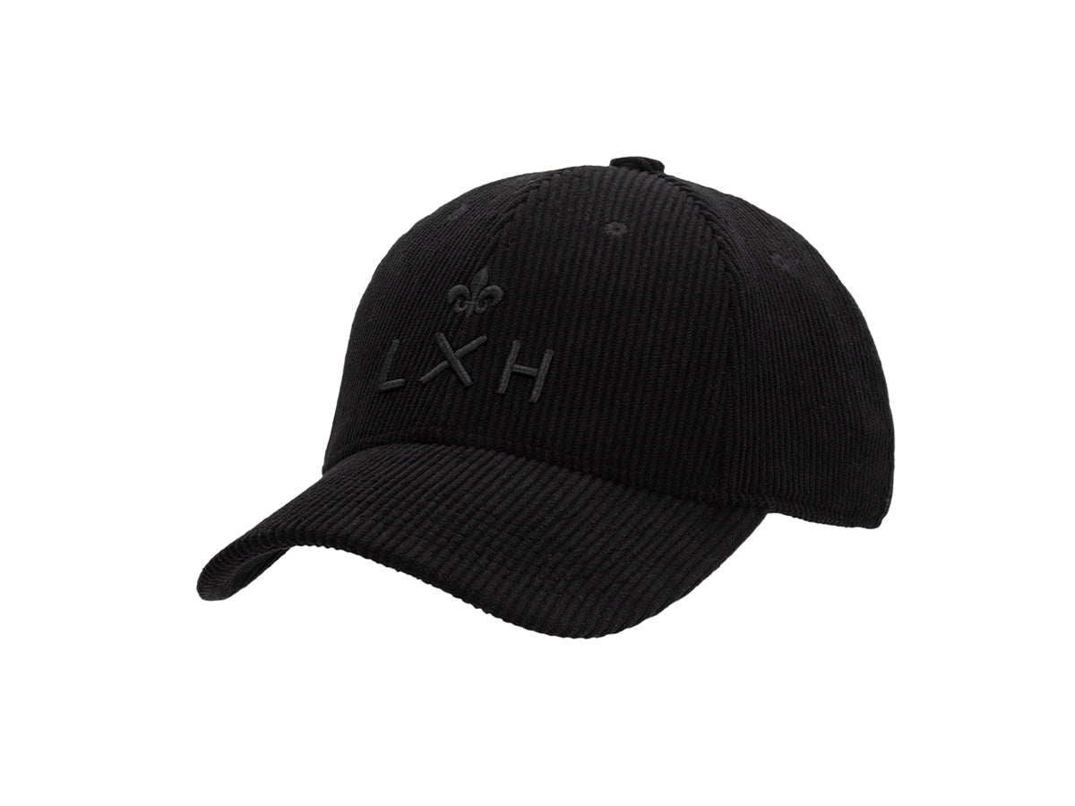 Black Corduroy Tone-on-Tone Heritage Cap