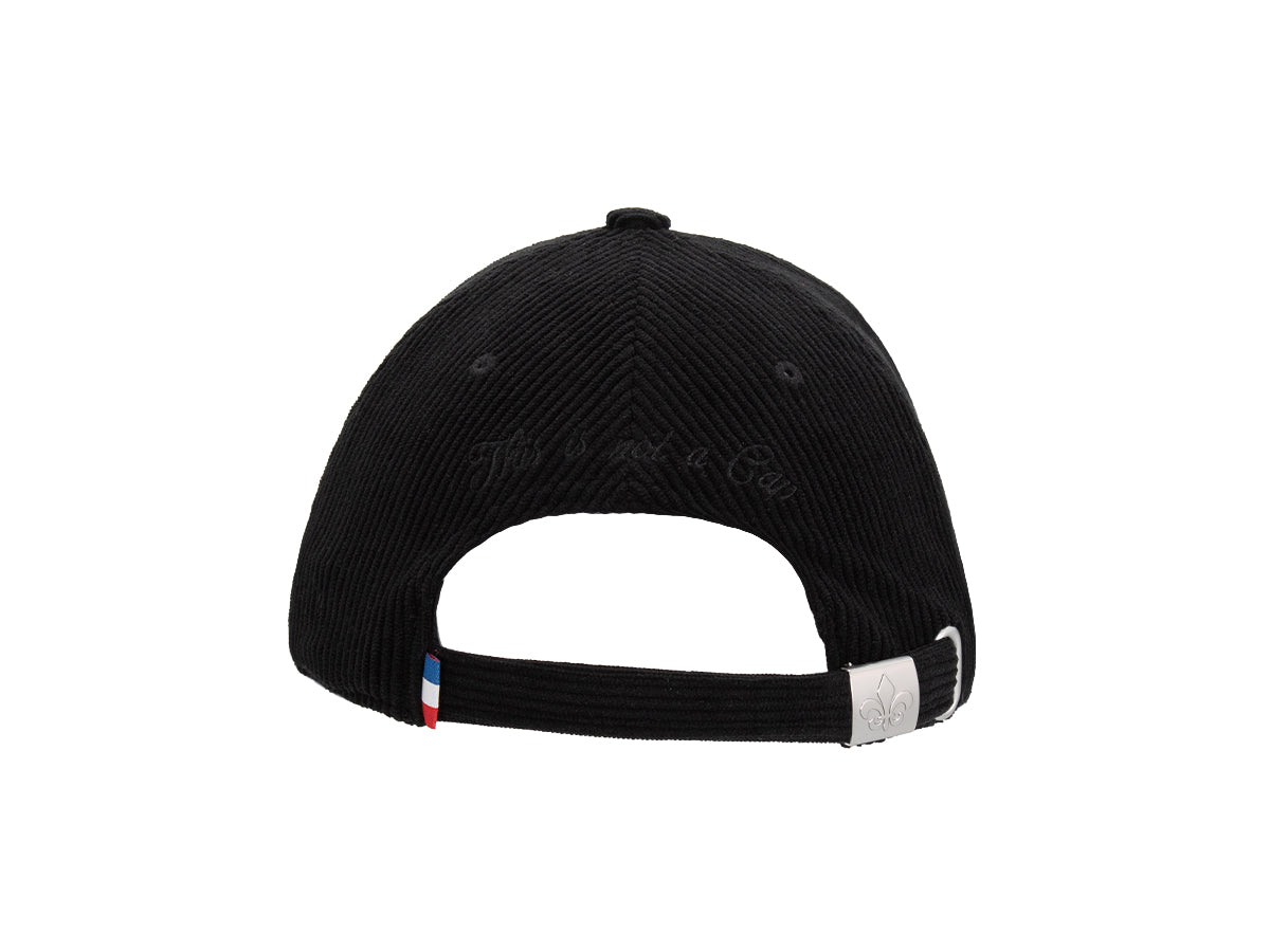 Black Corduroy Tone-on-Tone Heritage Cap