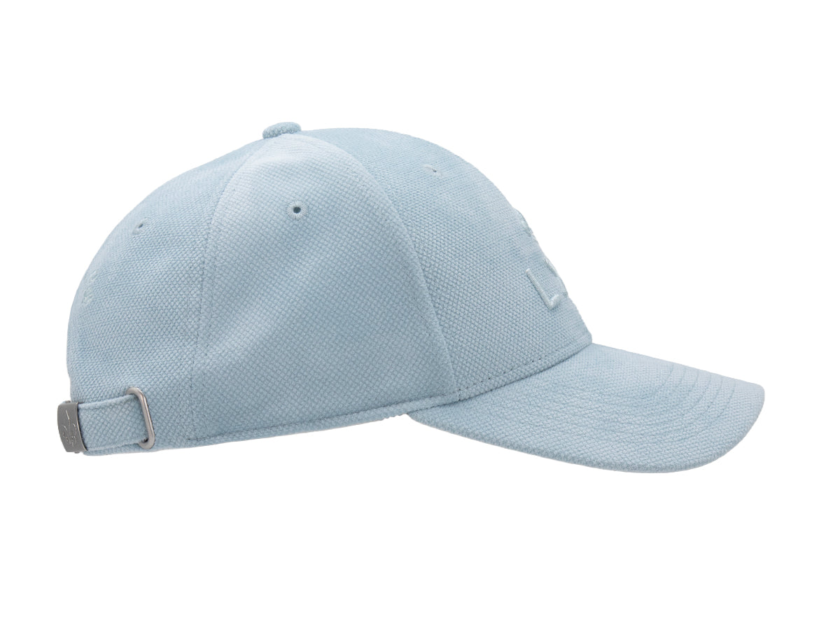 Casquette Héritage Ton sur Ton Peau de Pêche Bleu