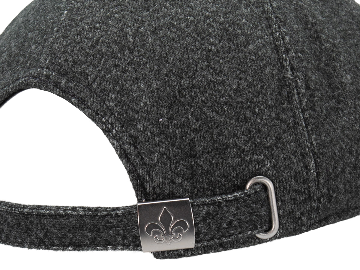 Dark gray felt beret