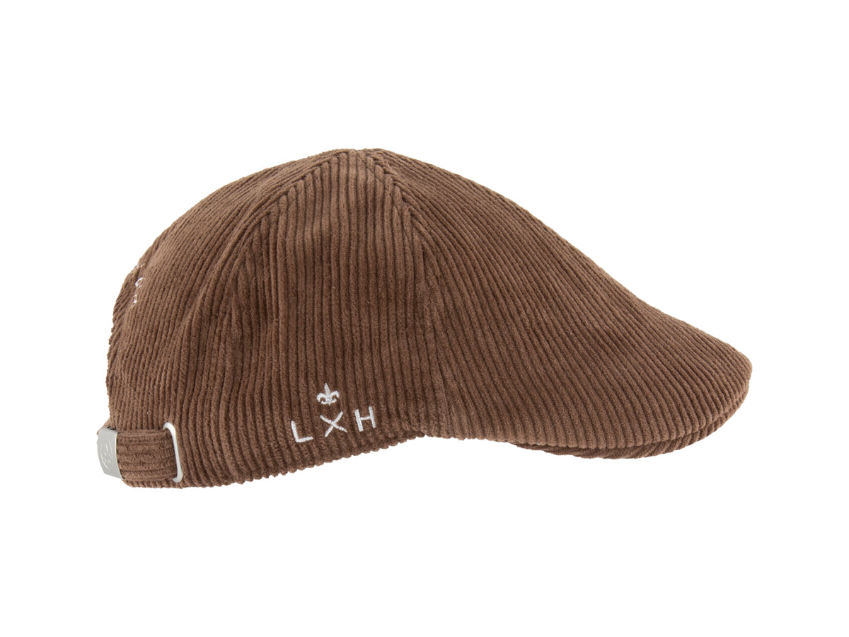 Béret Velours Côtelé Marron
