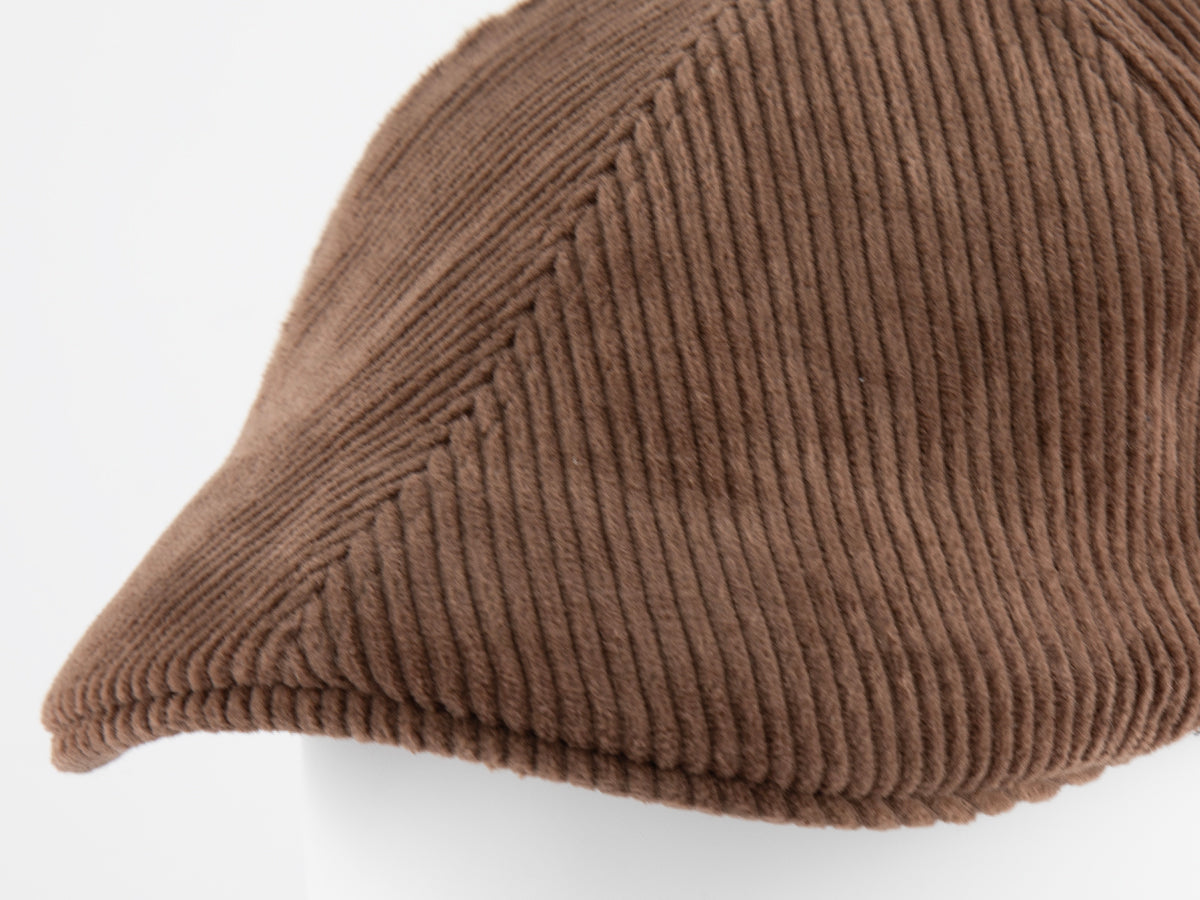 Béret Velours Côtelé Marron