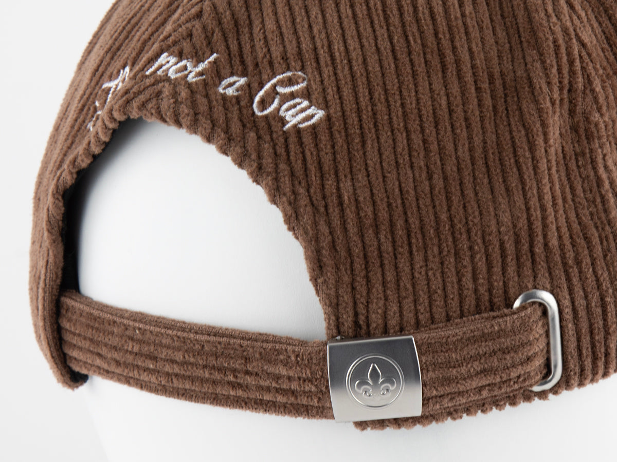 Béret Velours Côtelé Marron