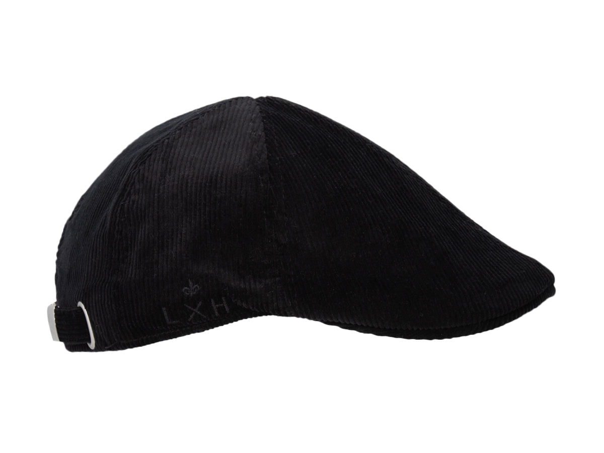 Béret Velours Côtelé Noir