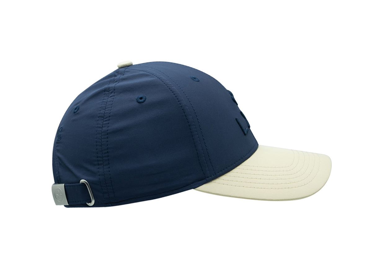 "Heritage" Cap Nylon Bi-Color Putty / Navy Blue