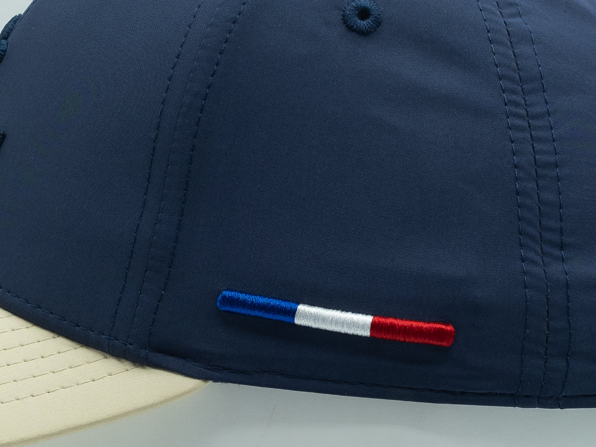 "Heritage" Cap Nylon Bi-Color Putty / Navy Blue