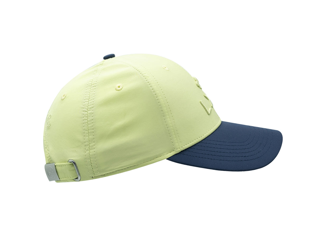 Casquette « Héritage » Nylon Bi-Color Bleu Marine / Vert Anis