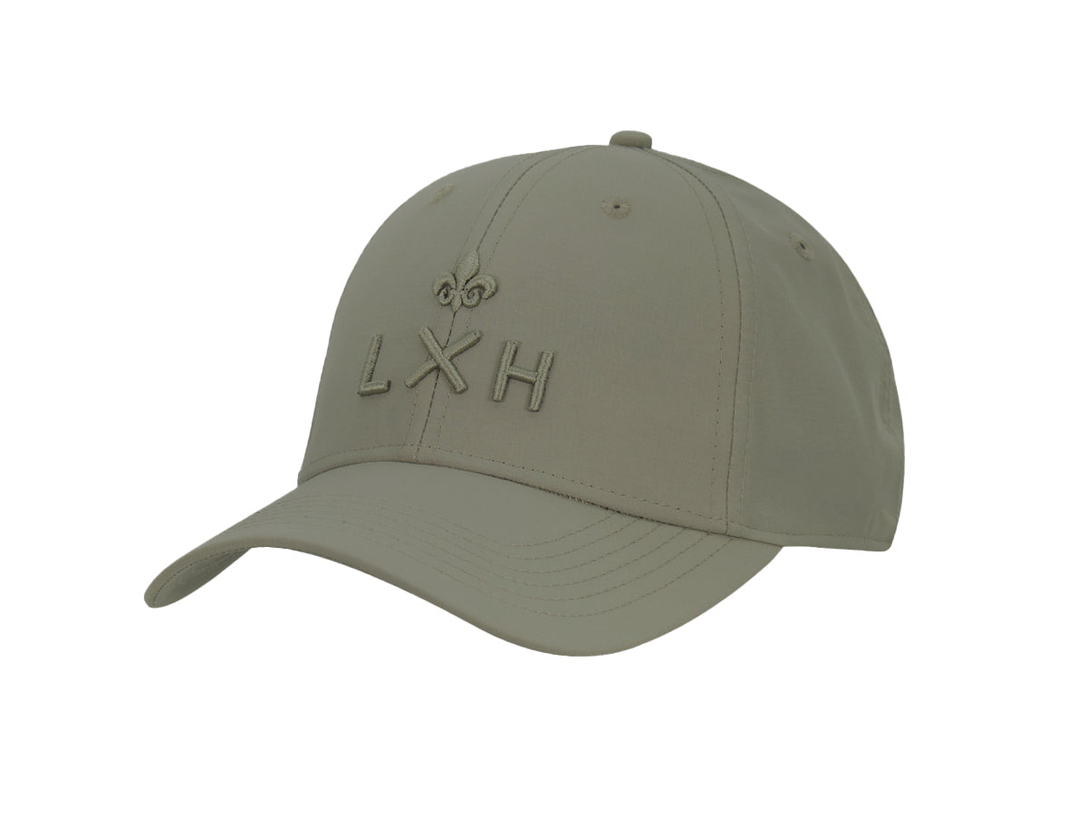 Tone-on-Tone Nylon “Heritage” Cap in Olive Green