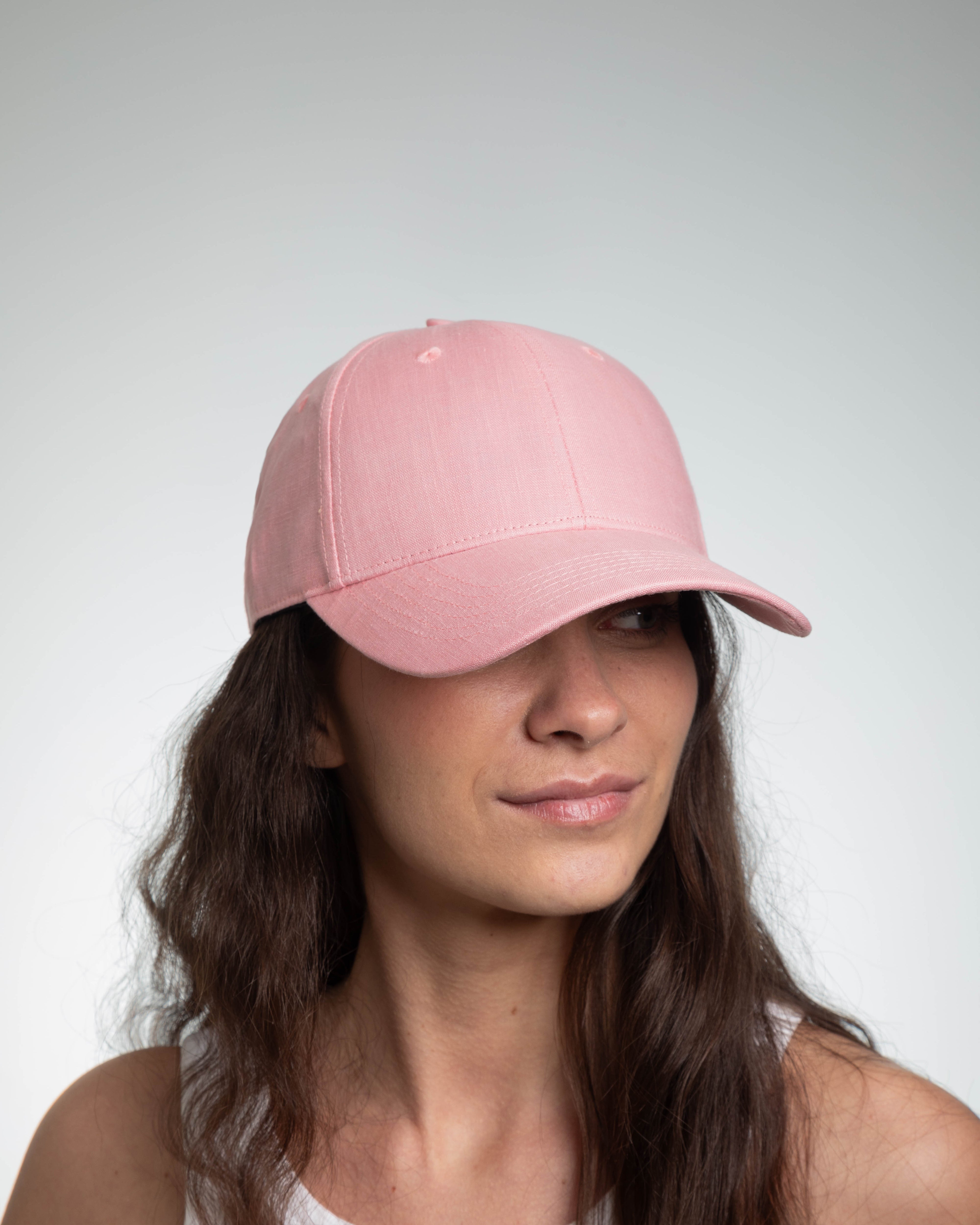 “DNA” Cap Linen Antique Pink