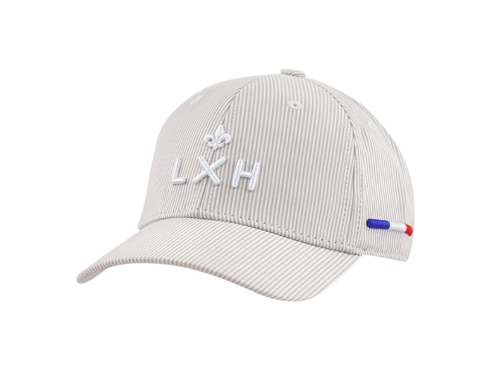 Casquette « Héritage » Rayures Beige / Blanc